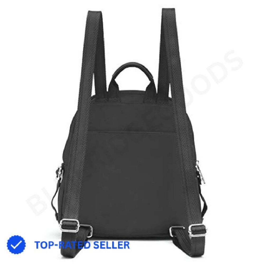 Nylon Backpack Minimal Chic Daypack Travel Essential Organizational Pockets - Picture 3 of 8